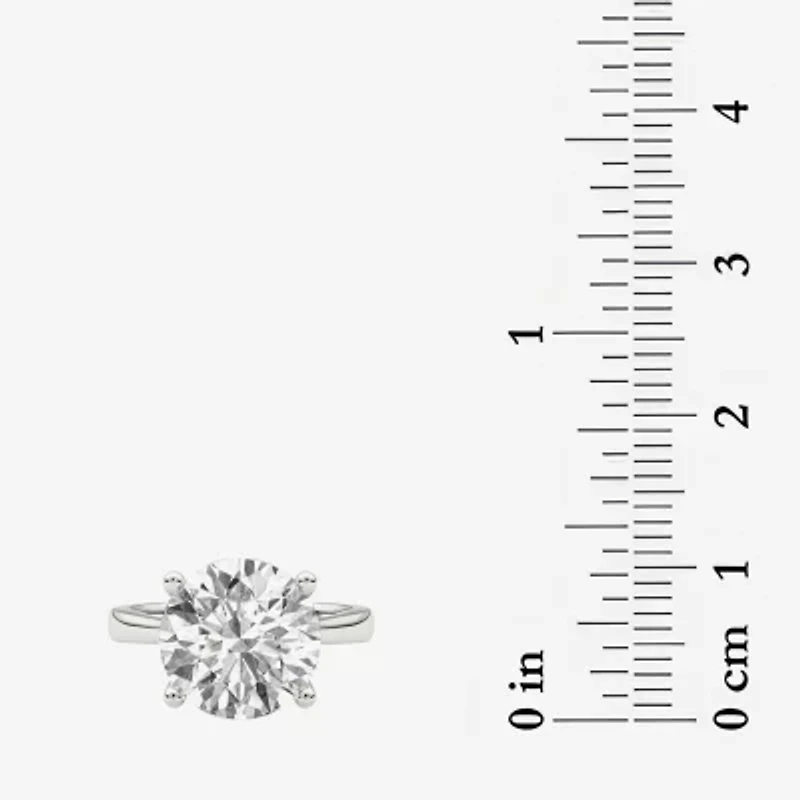 Grown Gorgeous (F / Vs2) Womens / CT. T.W. Lab White Diamond Platinum Round Solitaire Engagement Ring