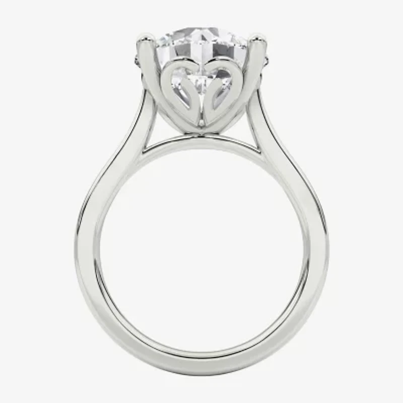 Grown Gorgeous (F / Vs2) Womens 5 5/8 Ct. T.W. Lab White Diamond Platinum Round Solitaire Engagement Ring
