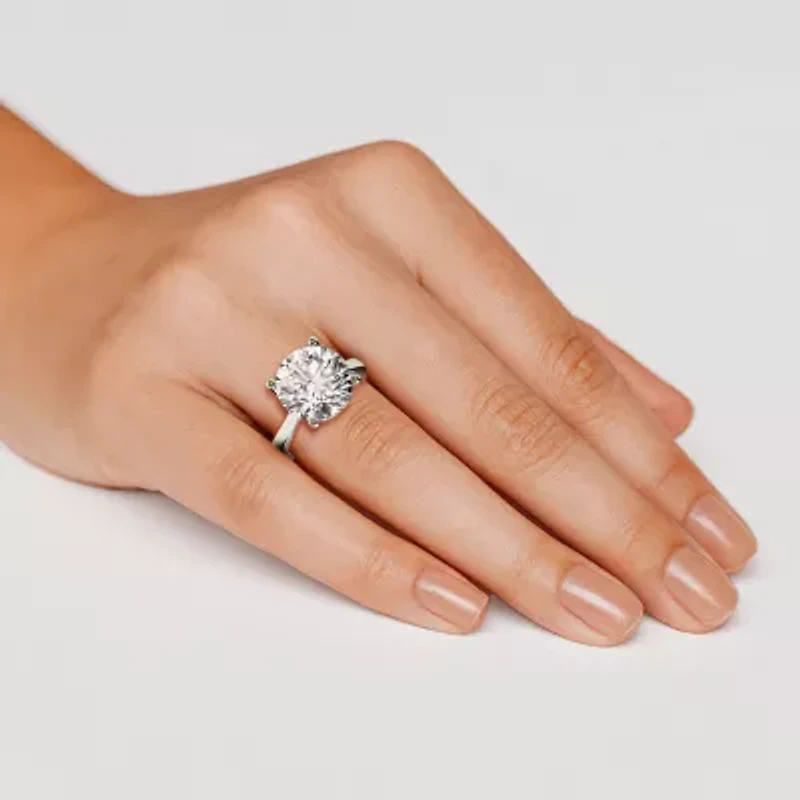 Grown Gorgeous (F / Vs2) Womens 5 5/8 Ct. T.W. Lab White Diamond Platinum Round Solitaire Engagement Ring