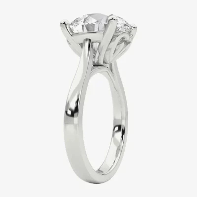 Grown Gorgeous (F / Vs2) Womens 5 5/8 Ct. T.W. Lab White Diamond Platinum Round Solitaire Engagement Ring