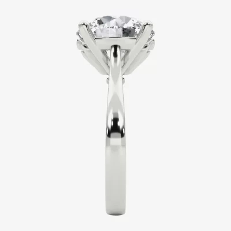 Grown Gorgeous (F / Vs2) Womens 5 5/8 Ct. T.W. Lab White Diamond Platinum Round Solitaire Engagement Ring
