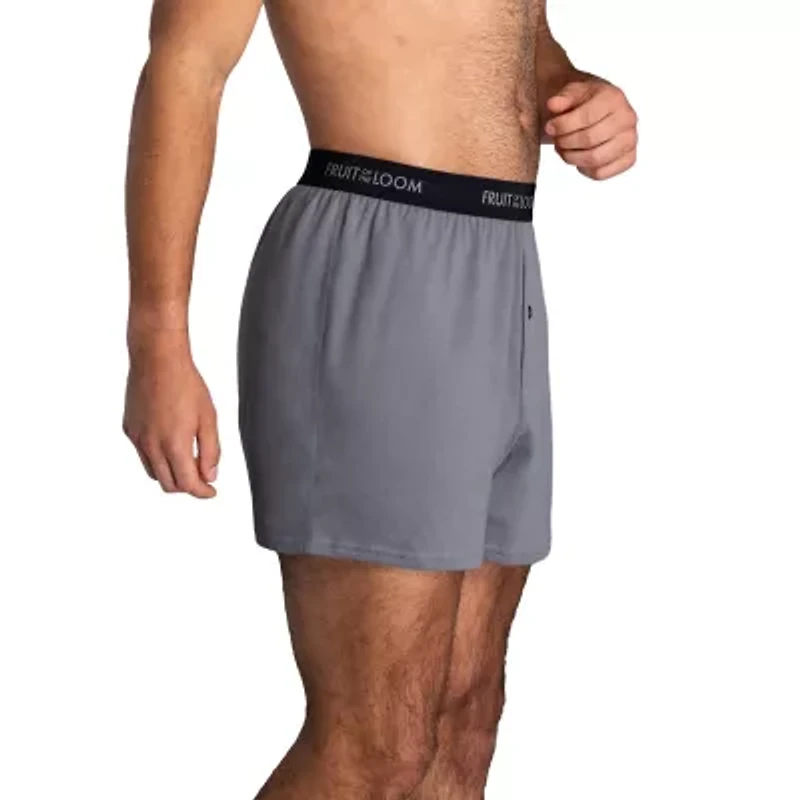 Fruit of the Loom Breathable Mens 3 Pack Boxers Pi3bp540