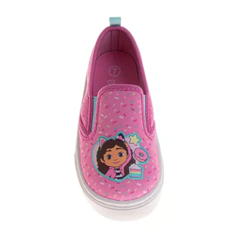 Josmo Favorite Character Sneakers Girls Gabby's Dollhouse Round Closed Toe Slip-On Shoe