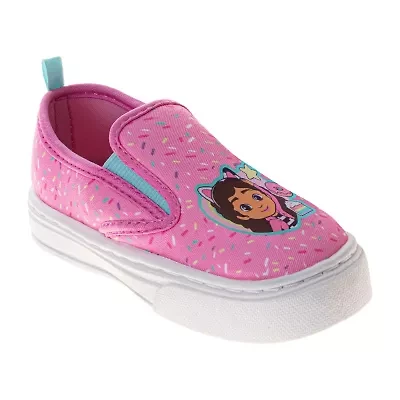 Josmo Favorite Character Sneakers Girls Gabby's Dollhouse Round Closed Toe Slip-On Shoe