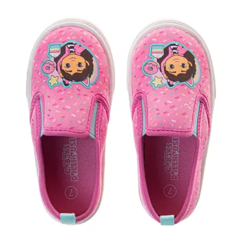 Josmo Favorite Character Sneakers Girls Gabby's Dollhouse Round Closed Toe Slip-On Shoe