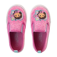 Josmo Favorite Character Sneakers Girls Gabby's Dollhouse Round Closed Toe Slip-On Shoe