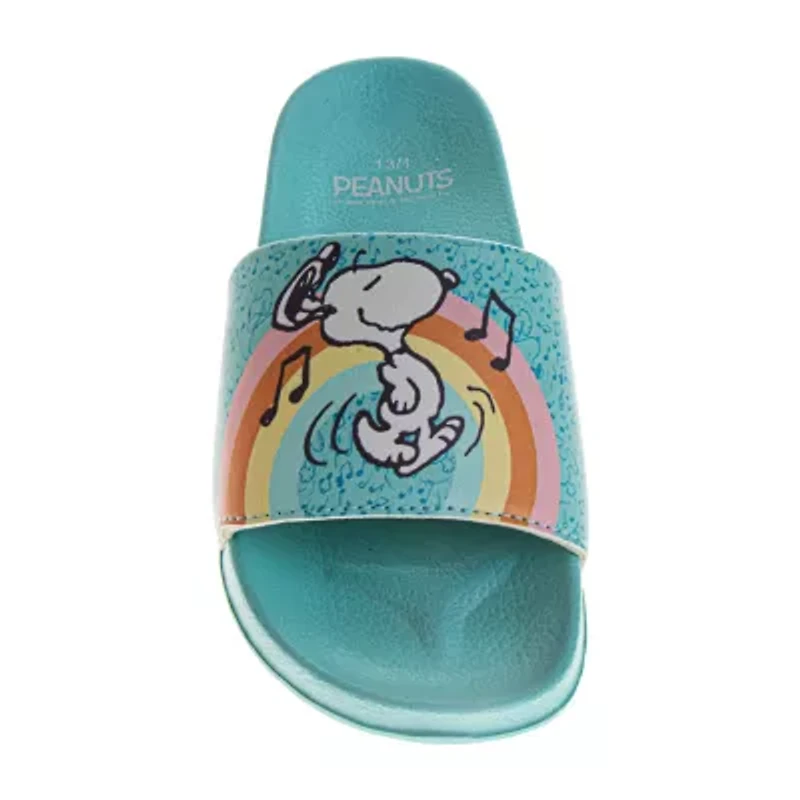 Josmo Little Kid Girls Peanuts Favorite Character Sneakers Flip-Flops