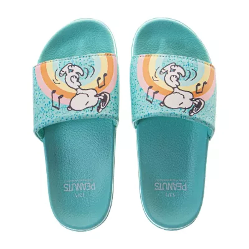 Josmo Little Kid Girls Peanuts Favorite Character Sneakers Flip-Flops