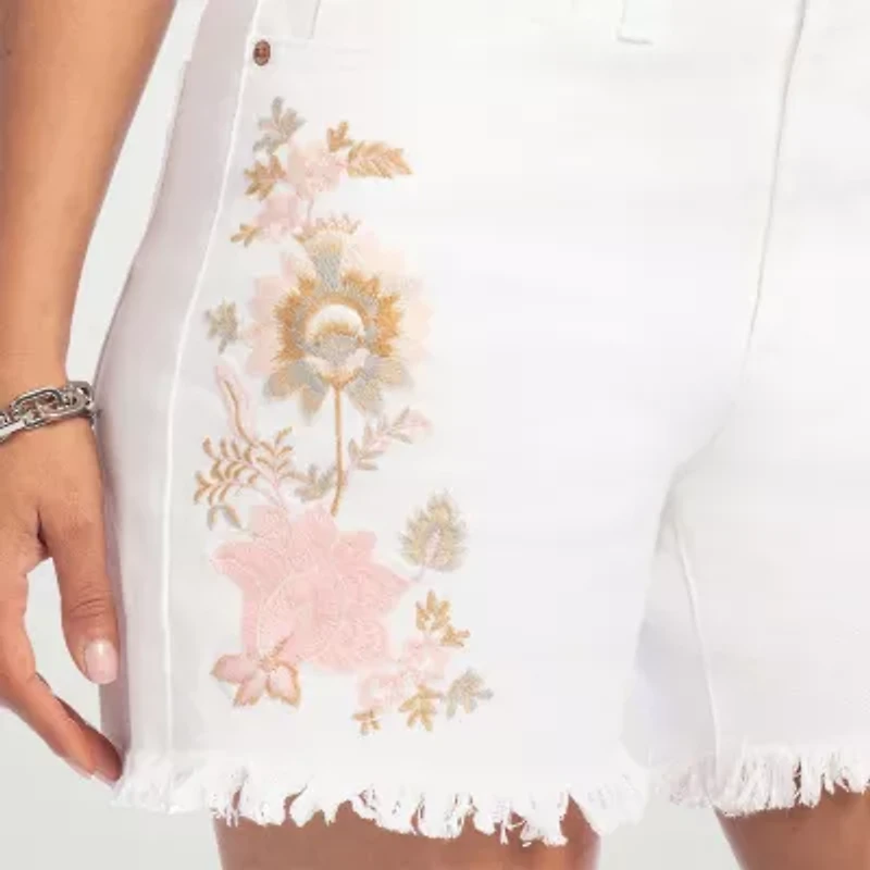 JS Jessica Simpson Womens 5 1/2" High Rise Denim Short