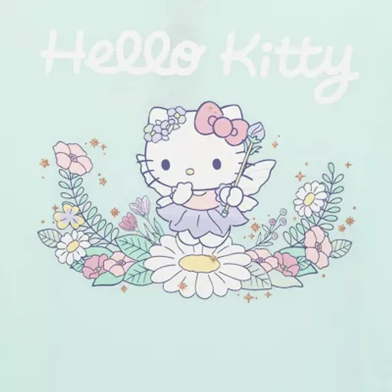 Little & Big Kid Girls Crew Neck Short Sleeve Regular Fit Hello Kitty Graphic T-Shirt