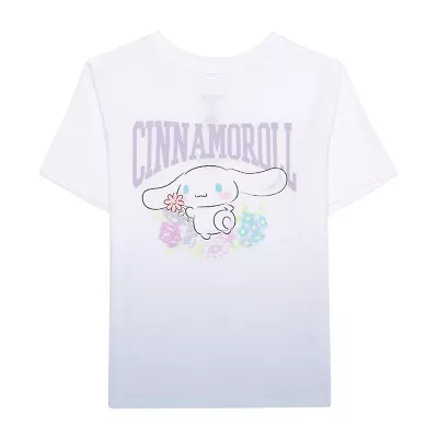 Little & Big Kid Girls Crew Neck Short Sleeve Regular Fit Cinnamoroll Graphic T-Shirt