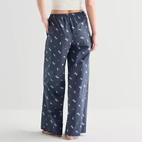 Arizona Womens Juniors Poplin Pajama Pants