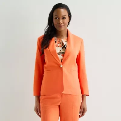 Black Label by Evan-Picone Womens Classic Fit Suit Jacket