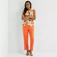 Black Label by Evan-Picone Womens Keyhole Neck Sleeveless Blouse