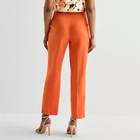 Black Label by Evan-Picone Linen Womens Classic Fit Straight Suit Pant