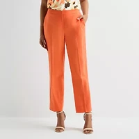 Black Label by Evan-Picone Linen Womens Classic Fit Straight Suit Pant