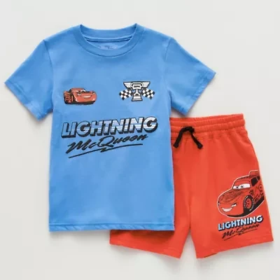 Disney Collection Little & Big Kid Boys Cars 2-pc. Short Set
