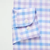 Stafford Coolmax All Season Ecomade Oxford Mens Slim Fit Stretch Fabric Wrinkle Free Long Sleeve Dress Shirt