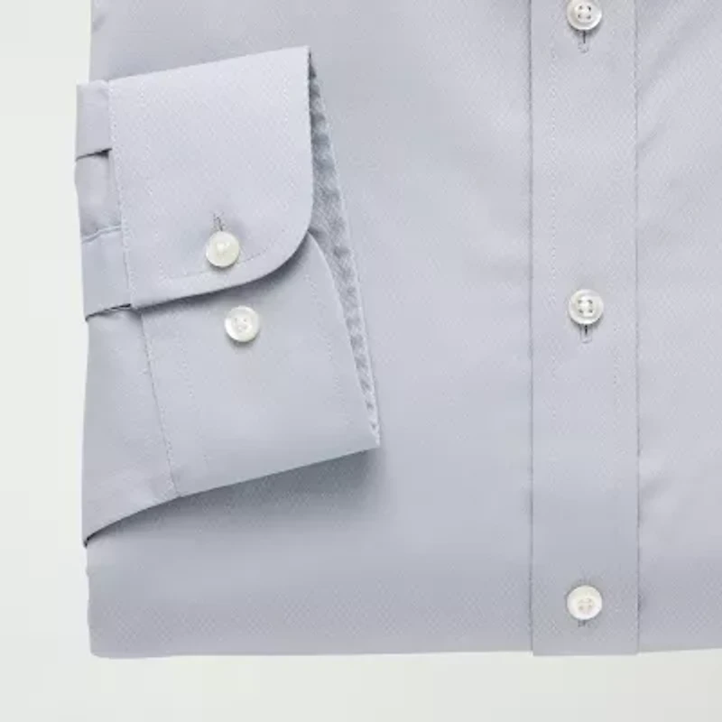 Stafford Big And Tall Advanced Performance Sweat Repel Mens Long Sleeve Dress Shirt