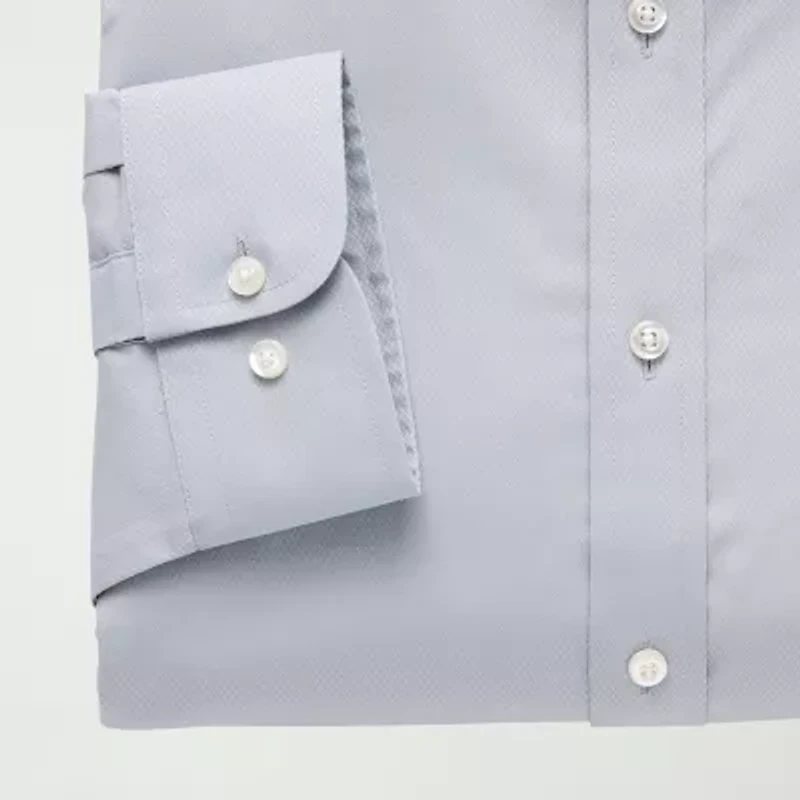 Stafford Big And Tall Advanced Performance Sweat Repel Mens Long Sleeve Dress Shirt