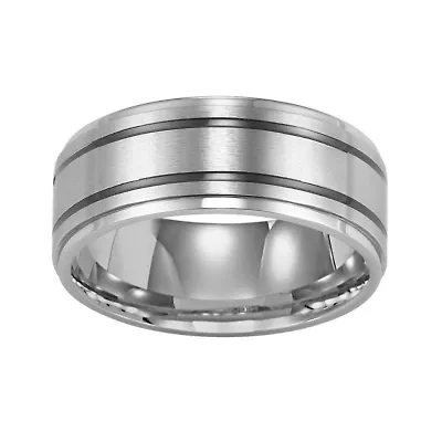 Stainless Steel Ring, Mens 9mm Band