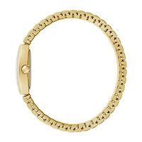 Caravelle Designed By Bulova Womens Gold Tone Stainless Steel Expansion Watch 44l261
