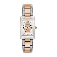 Caravelle Designed By Bulova Womens Two Tone Stainless Steel Bracelet Watch 45l187