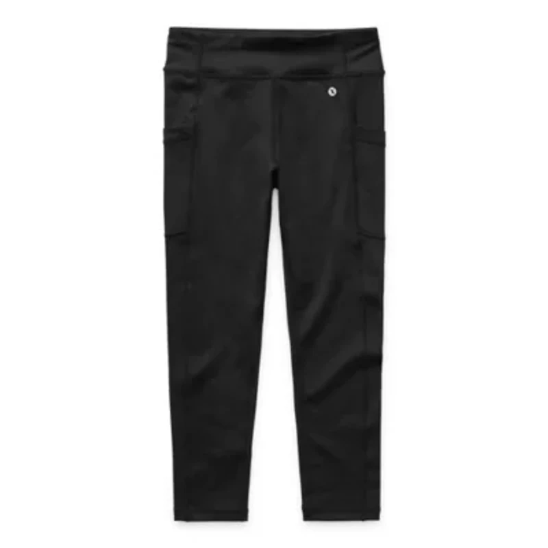 Xersion Active Little & Big Kid Girls Quick Dry High Rise 7/8 Ankle Legging