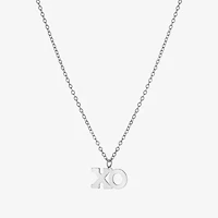 Silver Treasures Xo Womens Sterling Silver 16 Inch Pendant Necklace