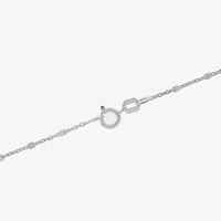 Silver Treasures Made In Italy Womens Sterling Silver 18 Inch Cable Chain Necklace