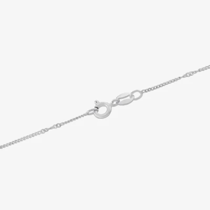 Silver Treasures Made In Italy Womens Sterling Silver 18 Inch Cable Chain Necklace