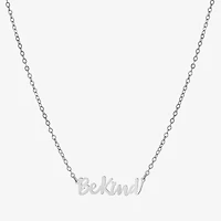 Silver Treasures Be Kind Womens Sterling Silver 16 Inch Pendant Necklace