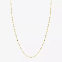 Womens 14K Gold 17 Inch Pendant Necklace