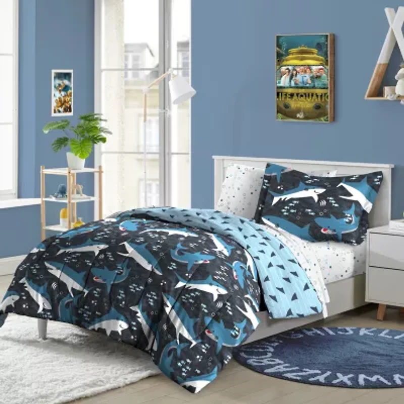 Dream Factory Sharks 5-pc. Complete Bedding Set with Sheets