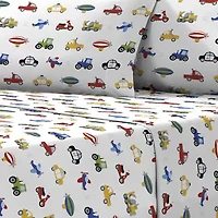Dream Factory Trains Trucks Sheet Set