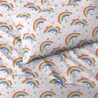 Dream Factory Unicorn Rainbow Sheet Set