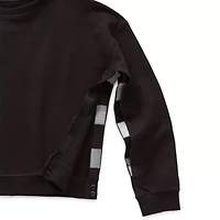 Slick Chicks Womens Adaptive Long Sleeve Crew Neck Sweat Shirt