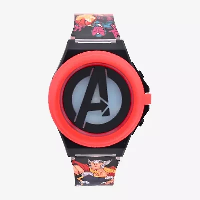 Avengers Marvel Boys Digital Multicolor Strap Watch Avg4523jc