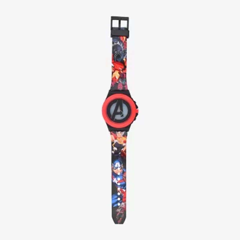 Avengers Marvel Boys Digital Multicolor Strap Watch Avg4523jc