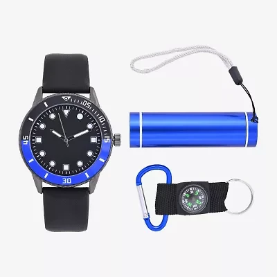 Mens Black 3-pc. Watch Boxed Set Mac7113jc