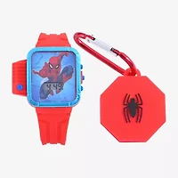 Spiderman Boys Red 2-pc. Watch Boxed Set Spd40121jc