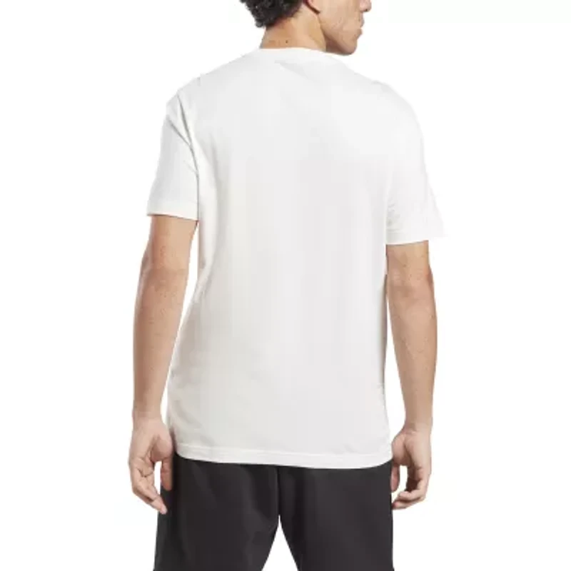 Reebok Mens Crew Neck Short Sleeve Regular Fit Graphic T-Shirt