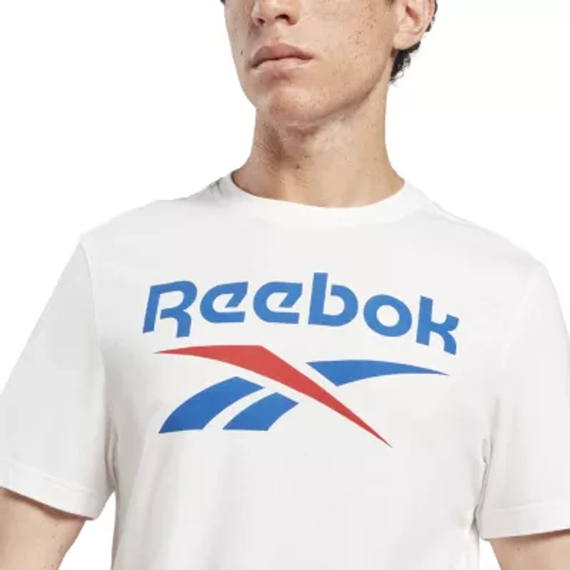 Reebok Mens Crew Neck Short Sleeve Regular Fit Graphic T-Shirt