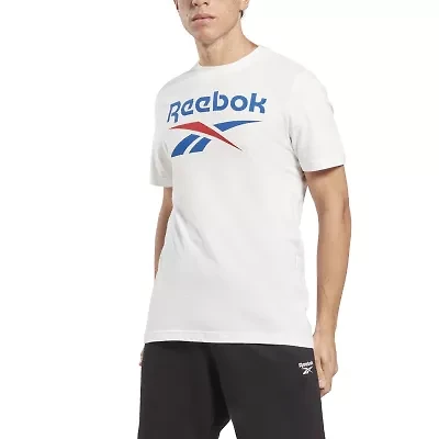 Reebok Mens Crew Neck Short Sleeve Regular Fit Graphic T-Shirt