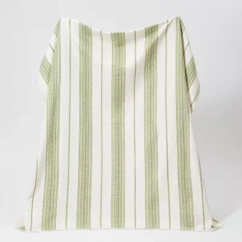 Linery Farmhouse Stripe Reversible Quilt Set