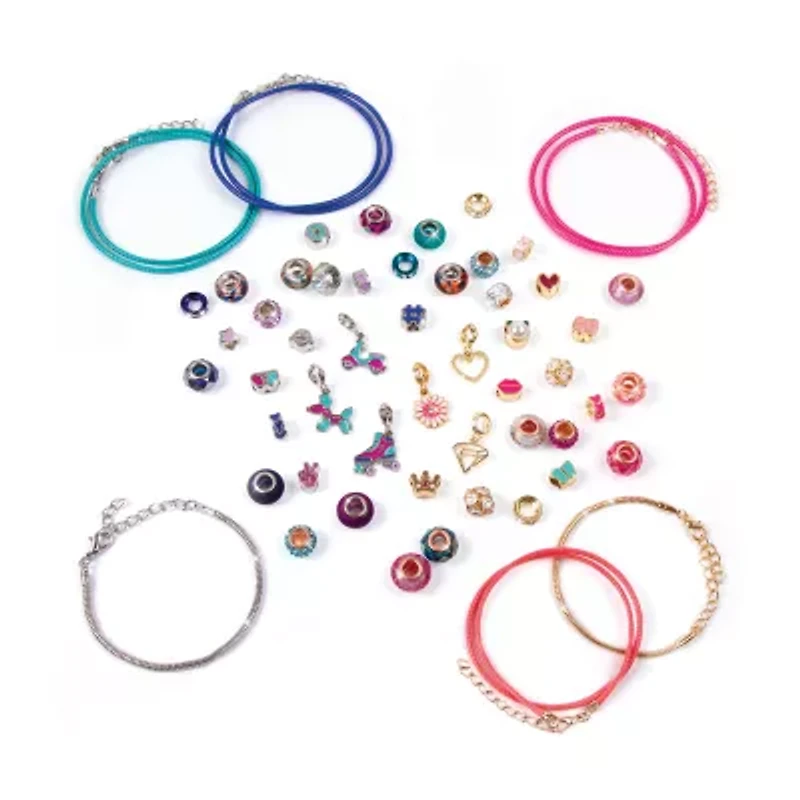 Make It Real Halo Charms 2-In-1 True Blue & Think Pink DIY Jewelry Kit