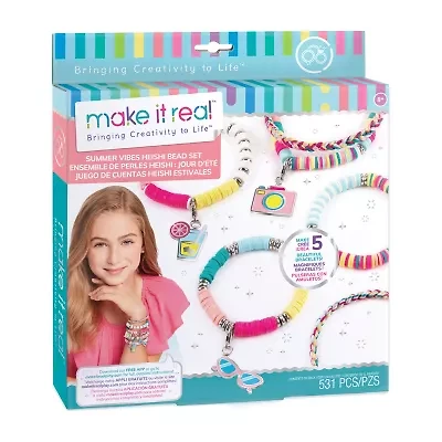 Make It Real Summer Vibes Heishi Bead Set Jewelry Kit
