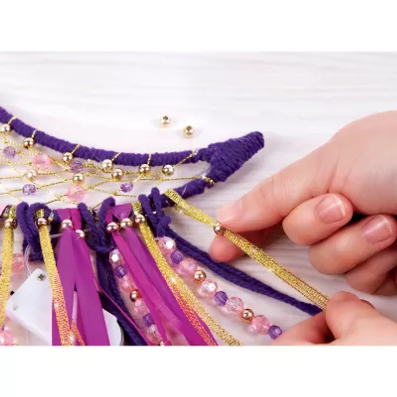 Make It Real DIY Lunar Dream Catcher with Lights - Purple Pink & Gold