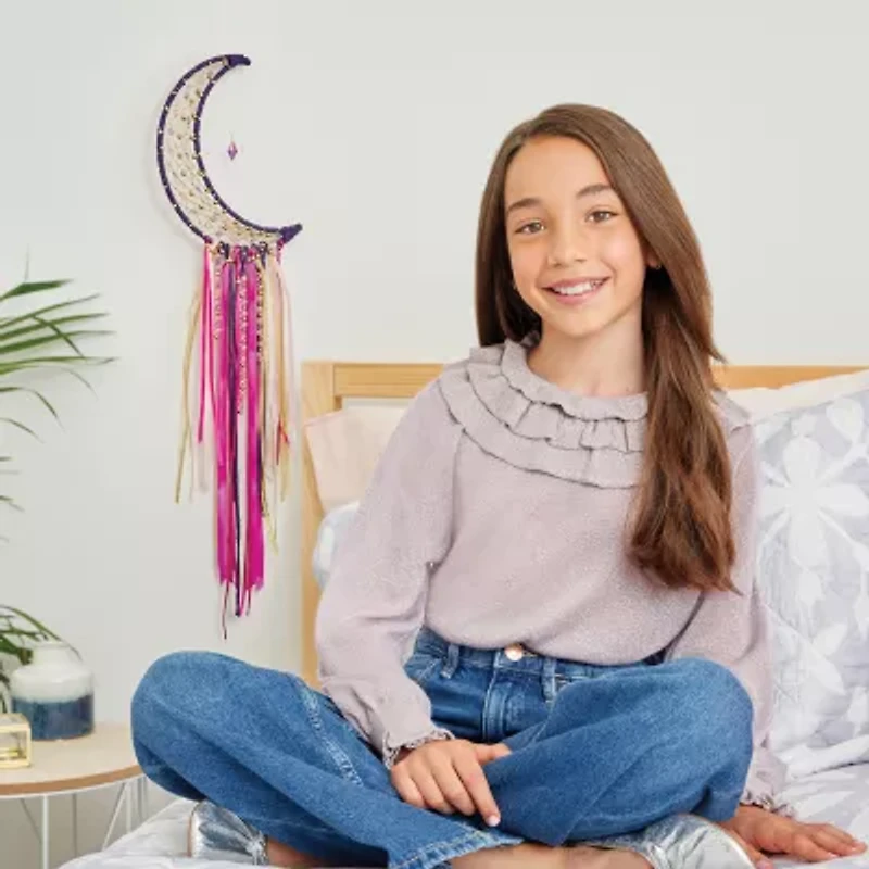 Make It Real DIY Lunar Dream Catcher with Lights - Purple Pink & Gold