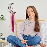 Make It Real DIY Lunar Dream Catcher with Lights - Purple Pink & Gold